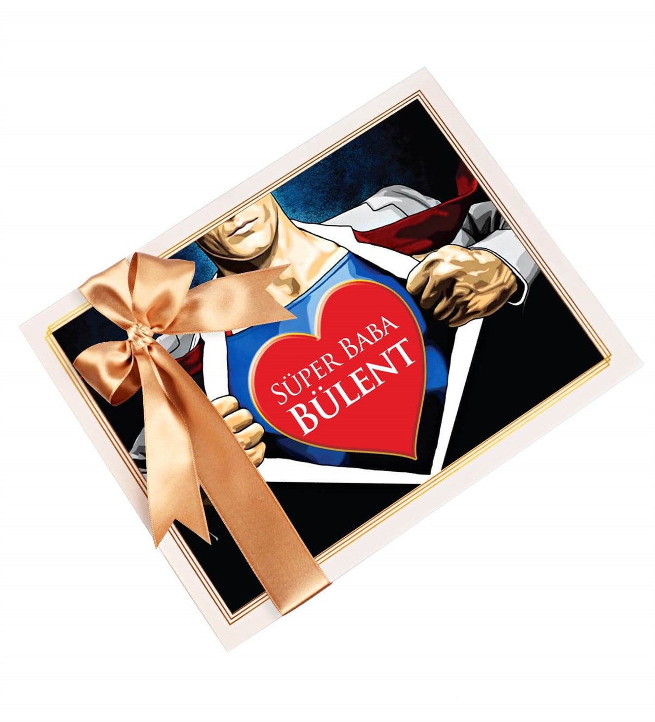 Süper Baba İsme Özel Spesiyal Çikolata 42'li