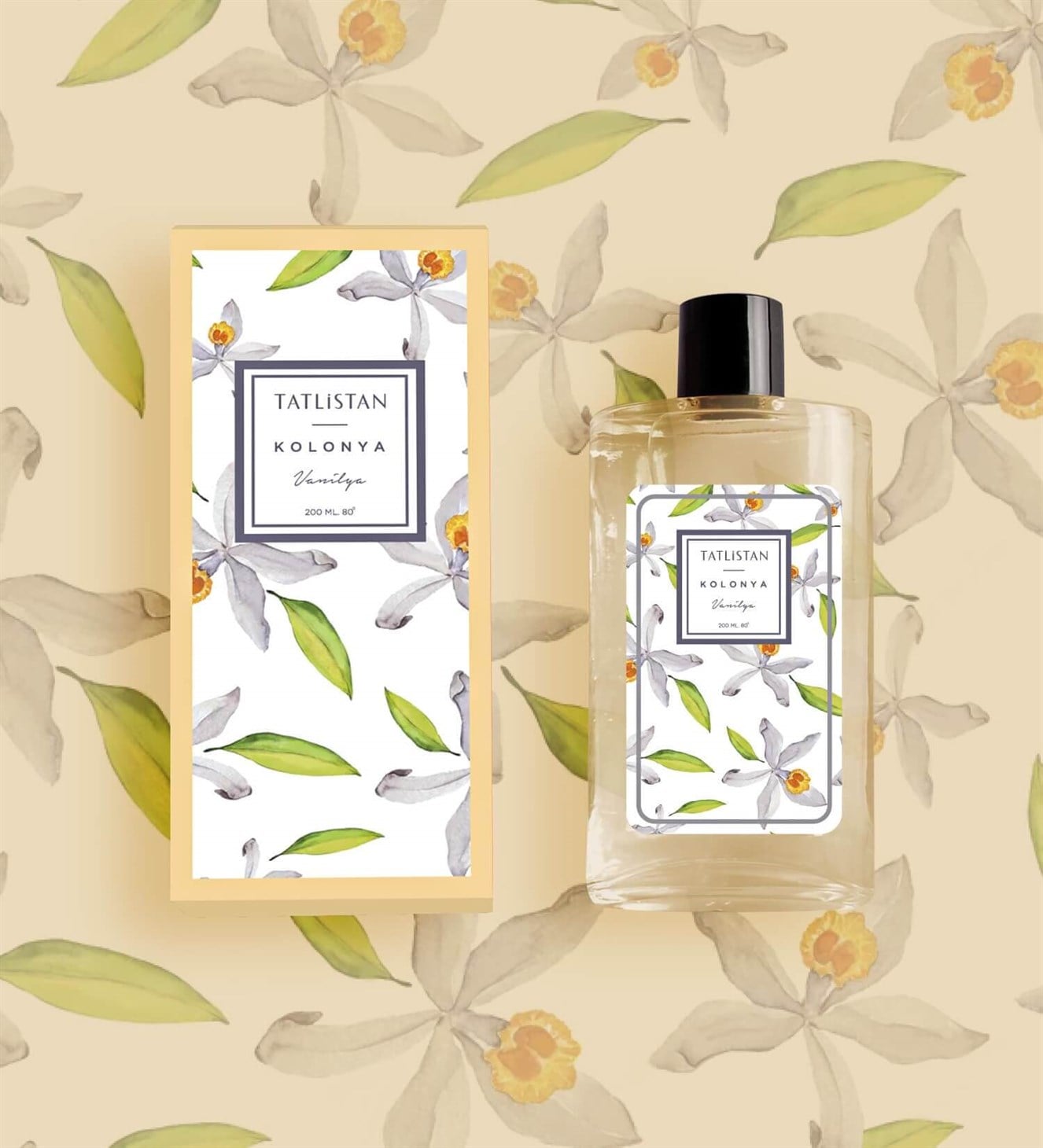 Vanilya Kolonyası Cam Şişe 200 ml