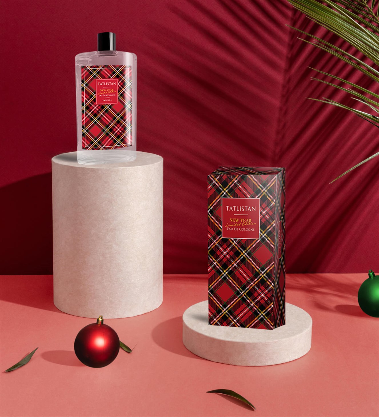 Yılbaşı Özel Seri Ekose Desenli Vanilya Kolonyası