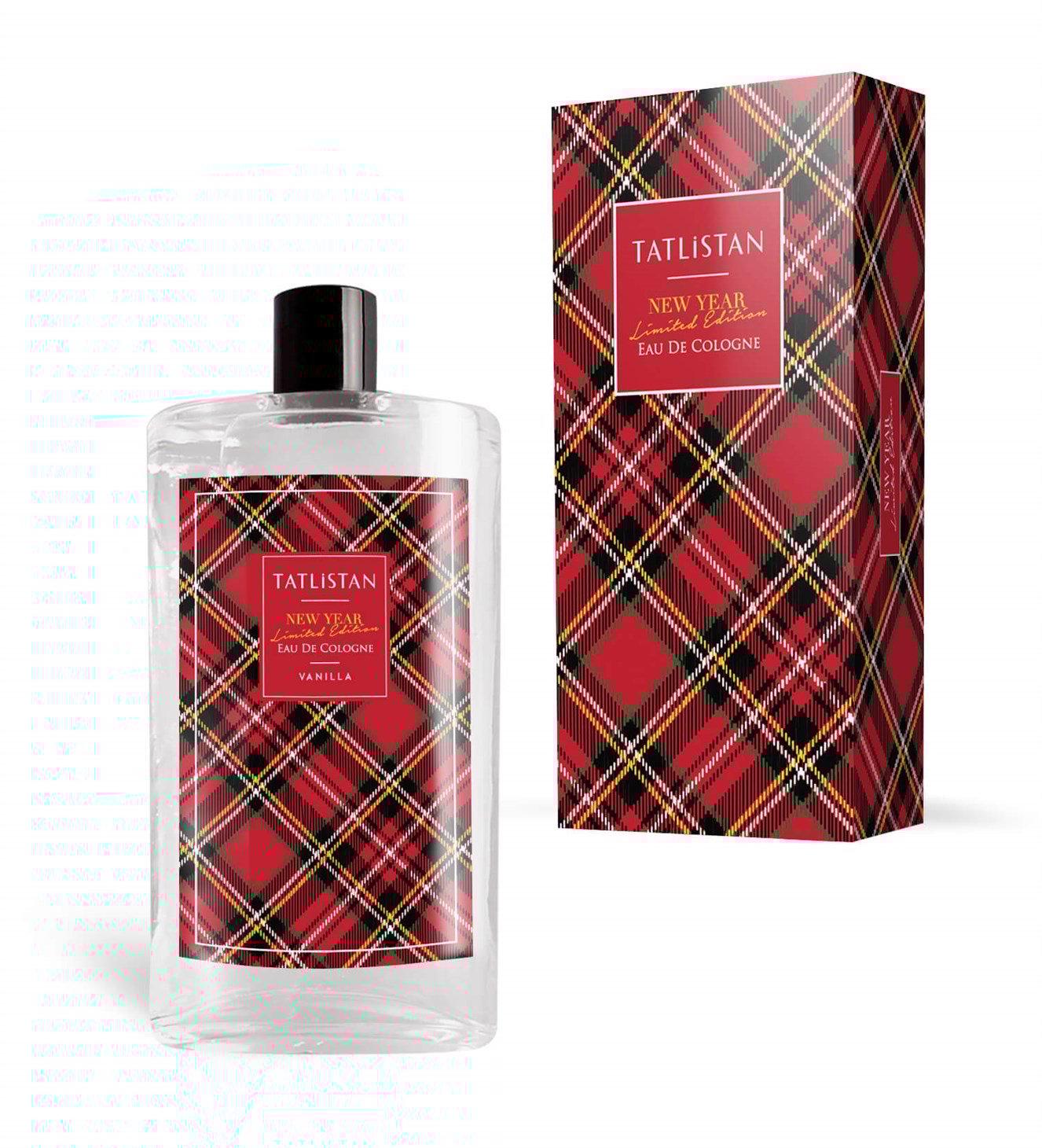 Yılbaşı Özel Seri Ekose Desenli Vanilya Kolonyası