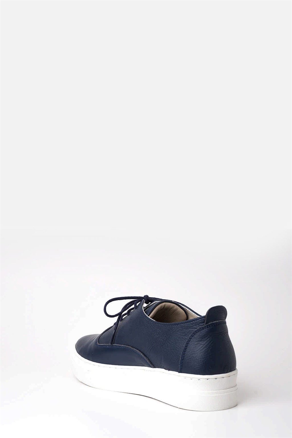 Hakiki Deri Lacivert Kadın Sneaker VNS-M01
