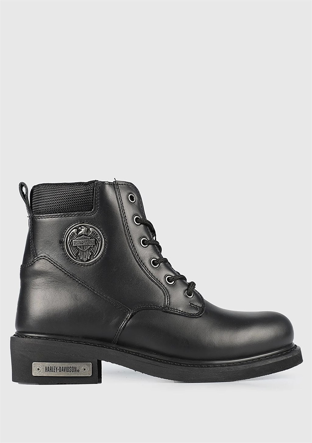Harley Davidson Jim Black Yağlı Deri Erkek Hakiki Deri Bot
