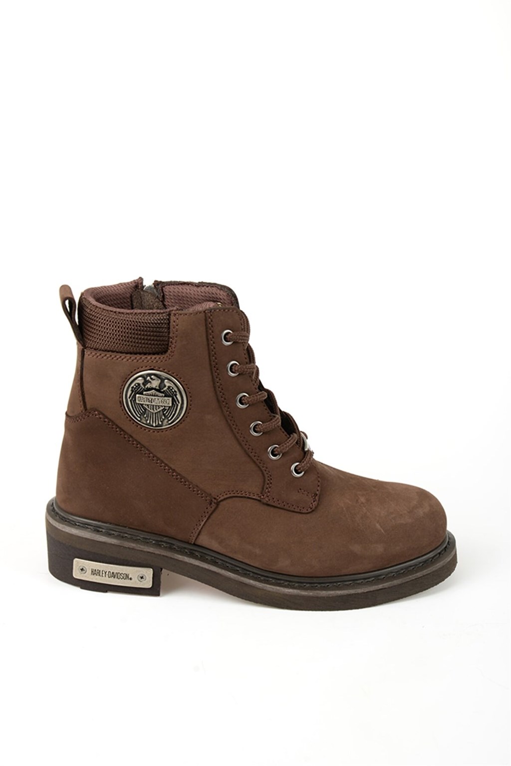 Harley Davidson Jim Hakiki Deri Dark Brown Kadın Bot