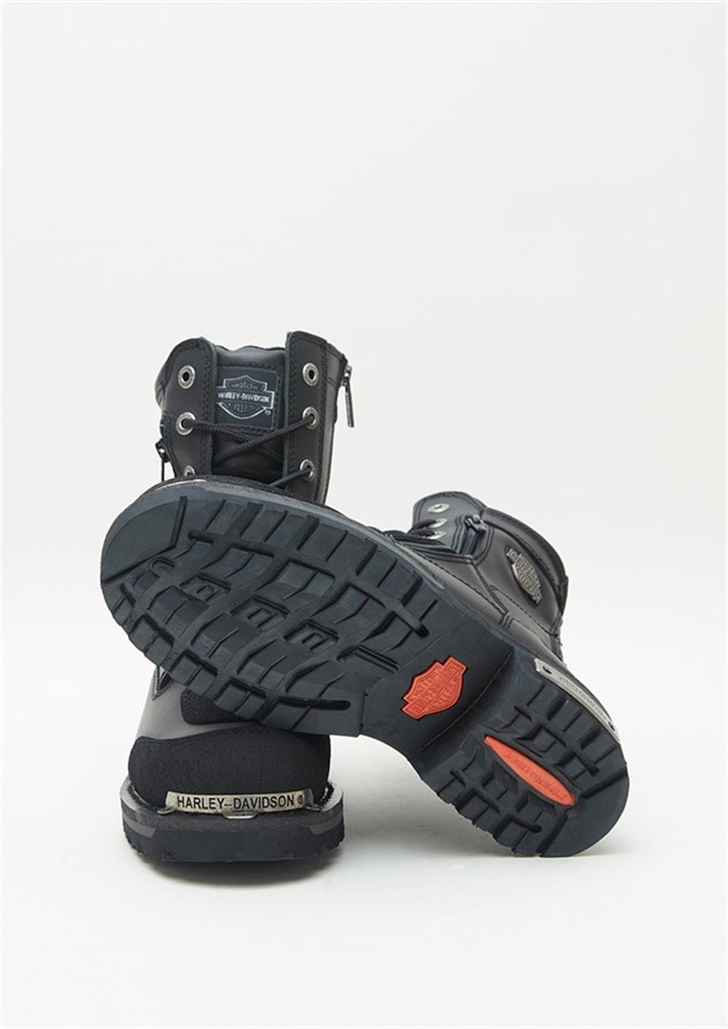 Harley Davidson Riddick Black Baskılı Deri Erkek Hakiki Deri Bot