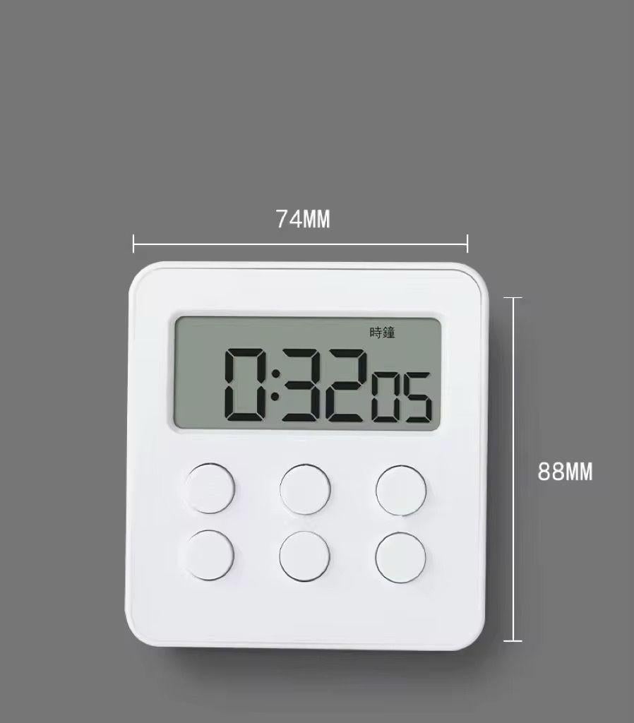  Dijital Zamanlayıcı Kronometre Saat Multifonksiyonel Zamanlayıcı-Mıknatıslı Mutfak Zamanlayıcı 