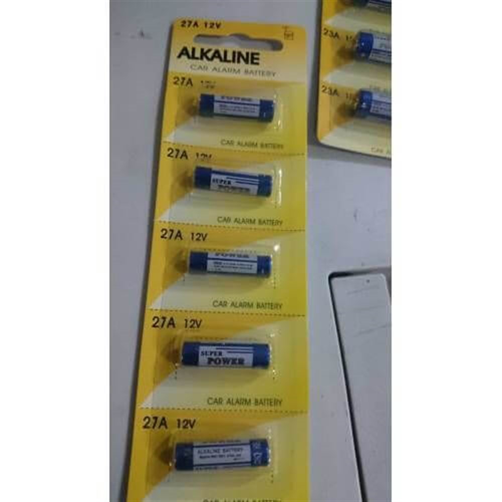 1 adet 27A 12V Pil Kumanda Pili 27A Pil ,alkalın
