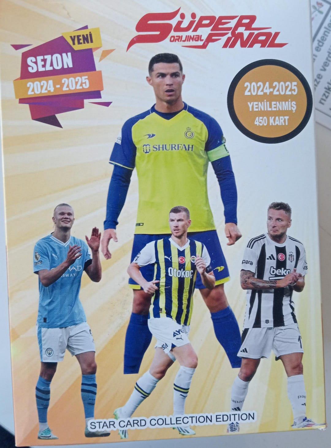 2024-2025 sezon özel kutulu futbolcu kartları 450 adet
