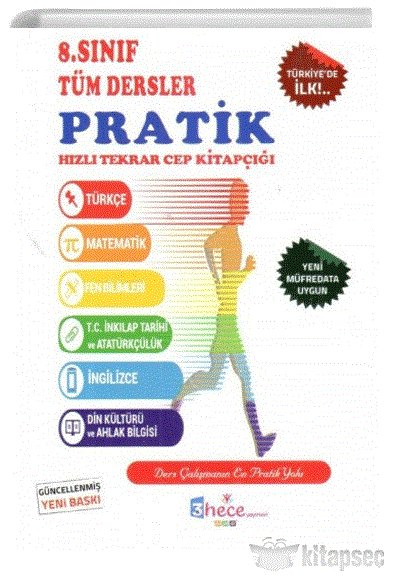 8. Sınıf Tüm Dersler Konu Anlatımlı Cep Kitapcığı 3 Hece Yayınevi