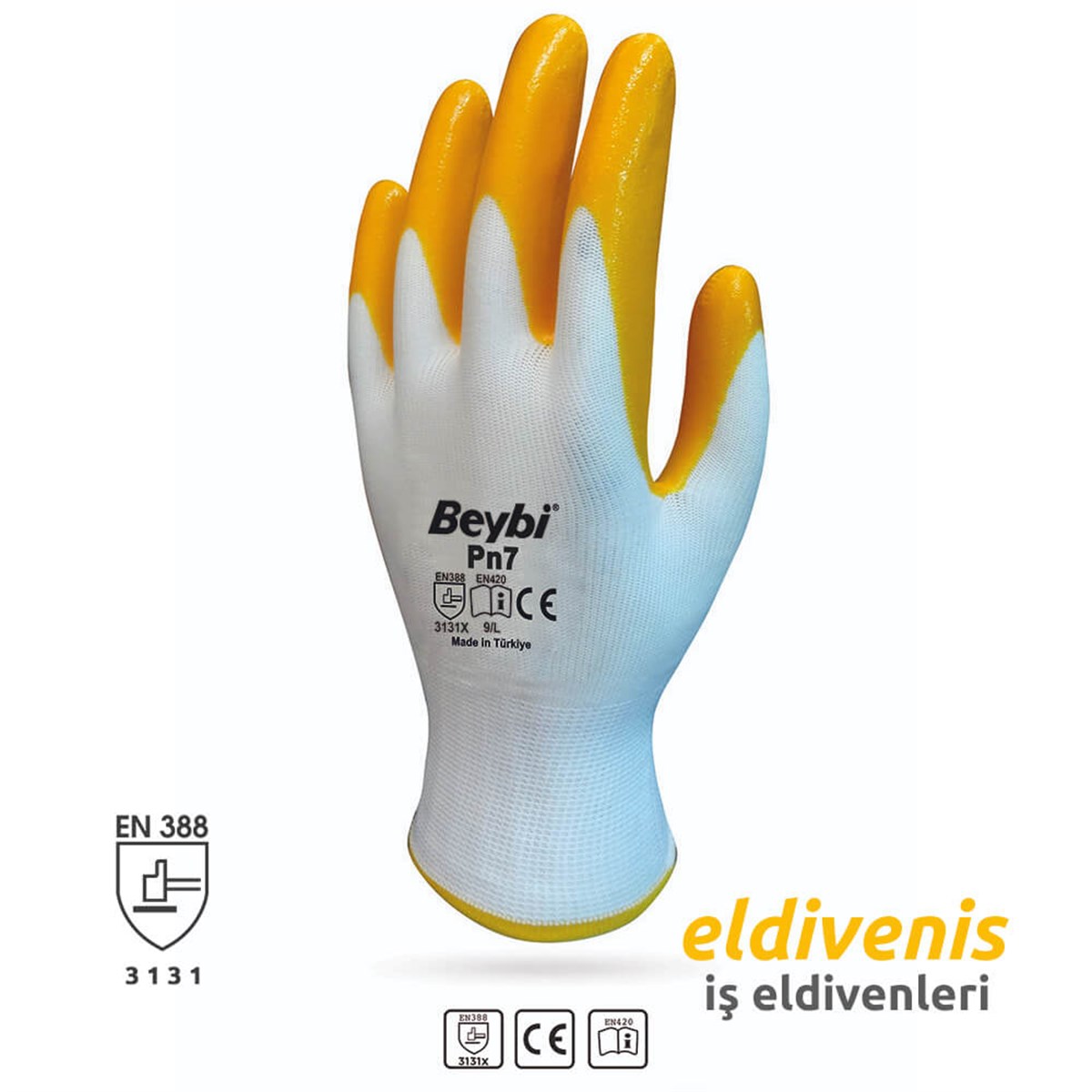 beybiy pn-7 işçi Nitril Eldiven10 numara işçi eldiveni yeni model
