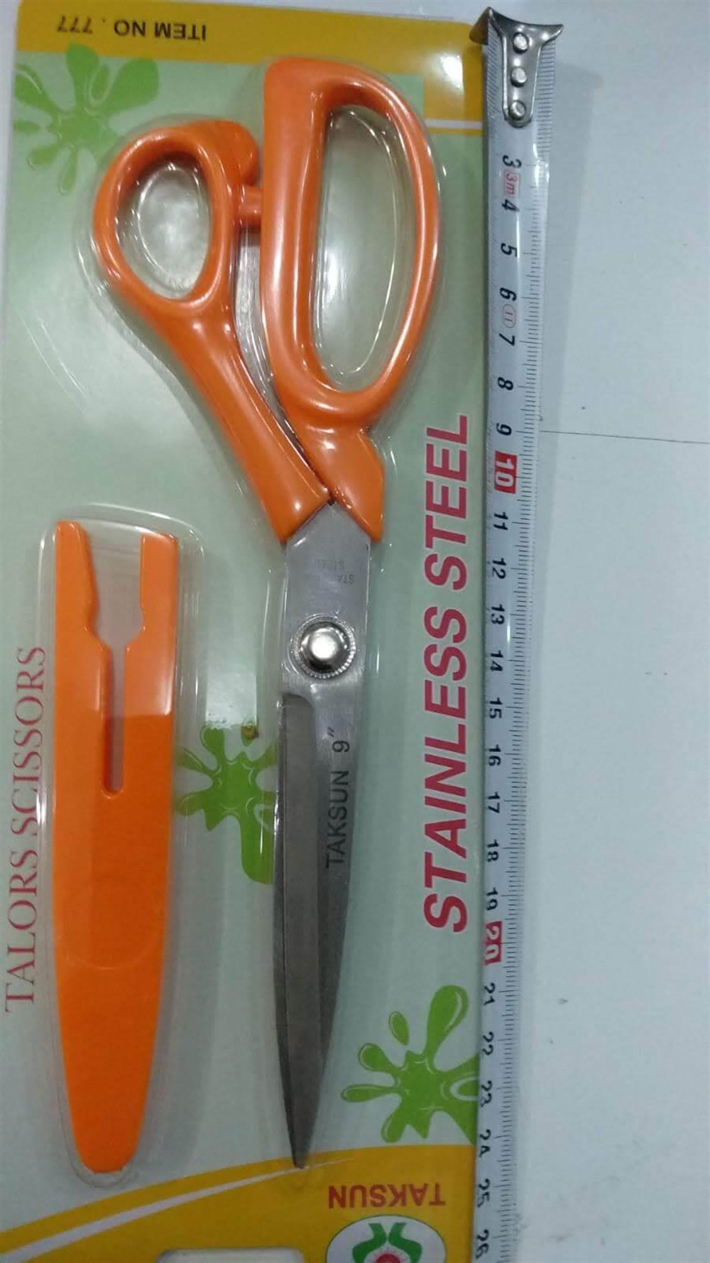 Taksun Plastik Saplı Kapaklı Makas 23 Cm,terzi,kağıt,kumaş makası  iade gaantili sağlam ürün