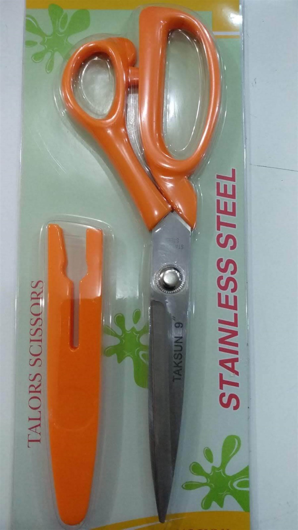 Taksun Plastik Saplı Kapaklı Makas 23 Cm,terzi,kağıt,kumaş makası  iade gaantili sağlam ürün