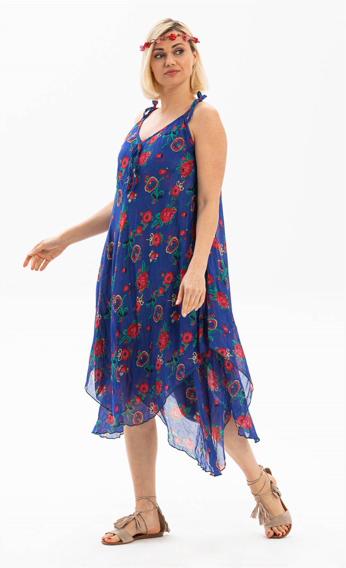 Afrodit Vual Elbise Saks