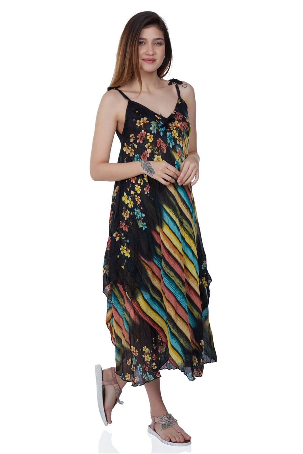 Afrodit Voile Dress Black