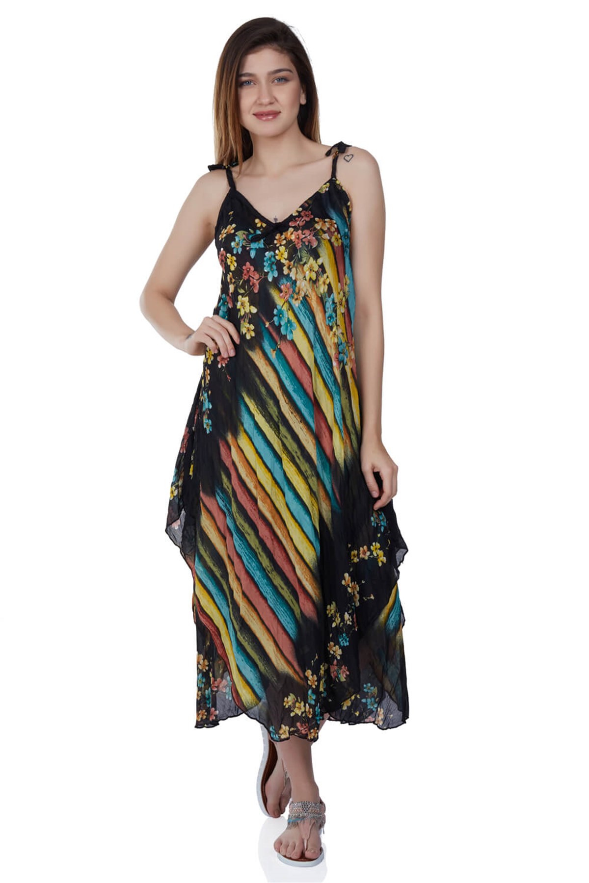 Afrodit Voile Dress Black