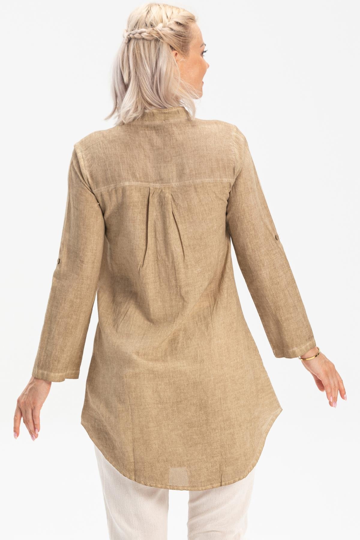 Akasya Şile Bezi Tunik Toprak Tprk