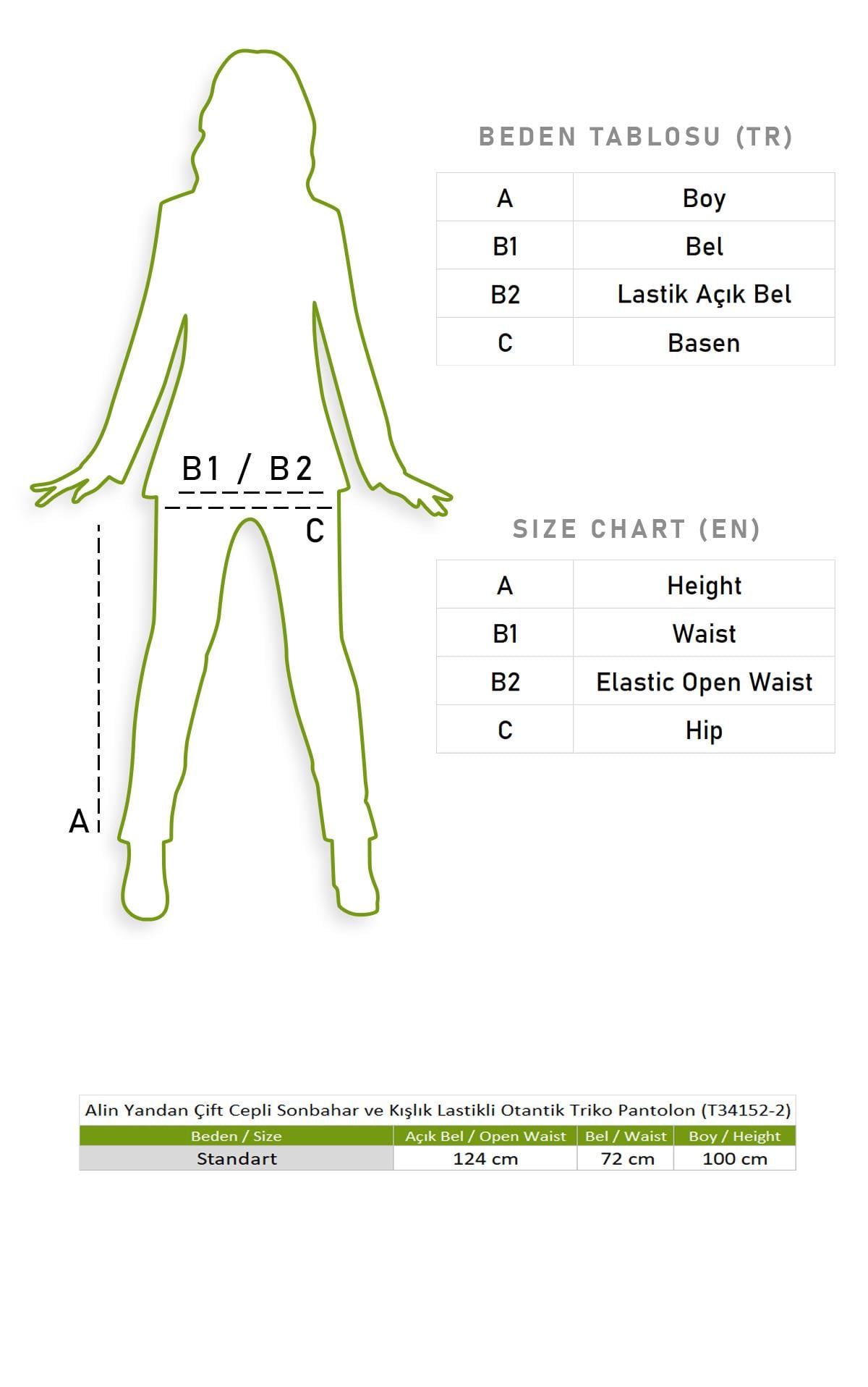 Alin Side Double Pockets Autumn and Winter Elasticized Authentic Knitwear Pants Smoked