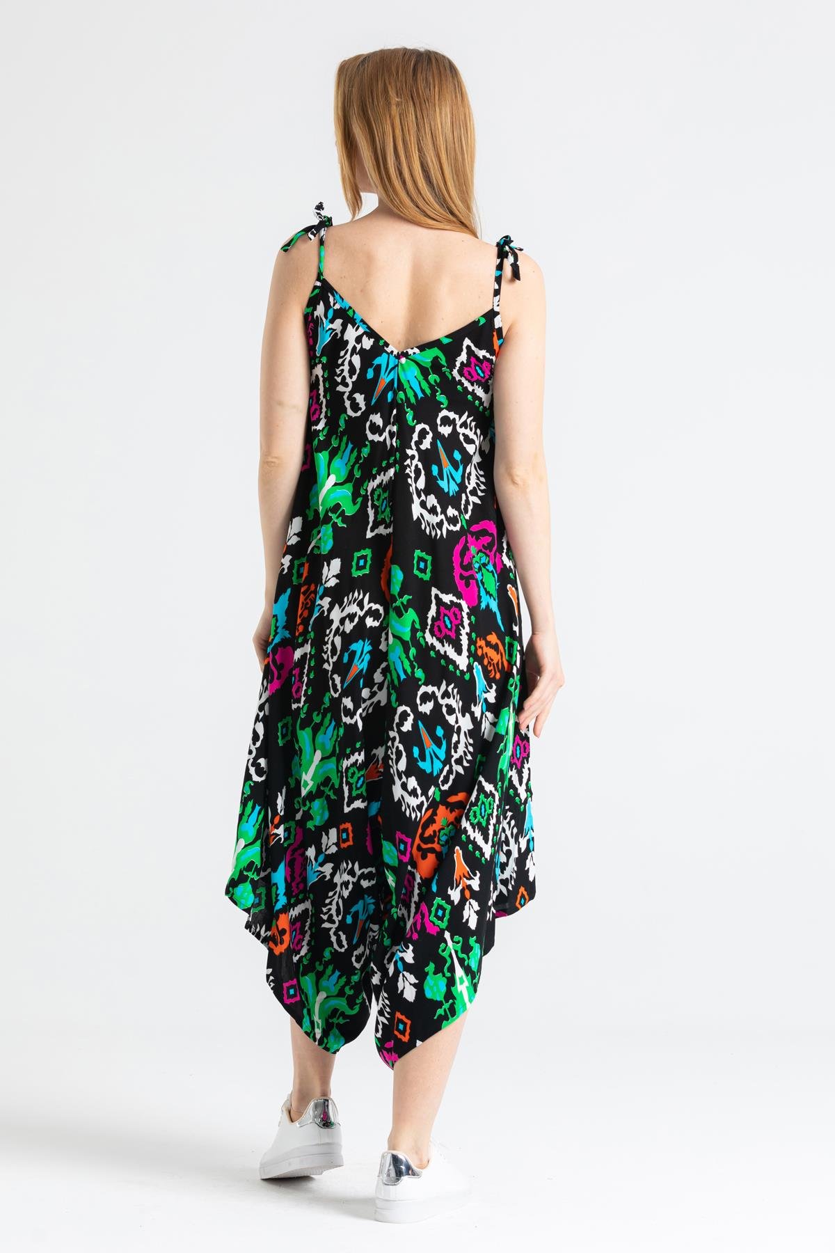 Askılı Vual Selin Tulum Etnik Siyah Etnk syh