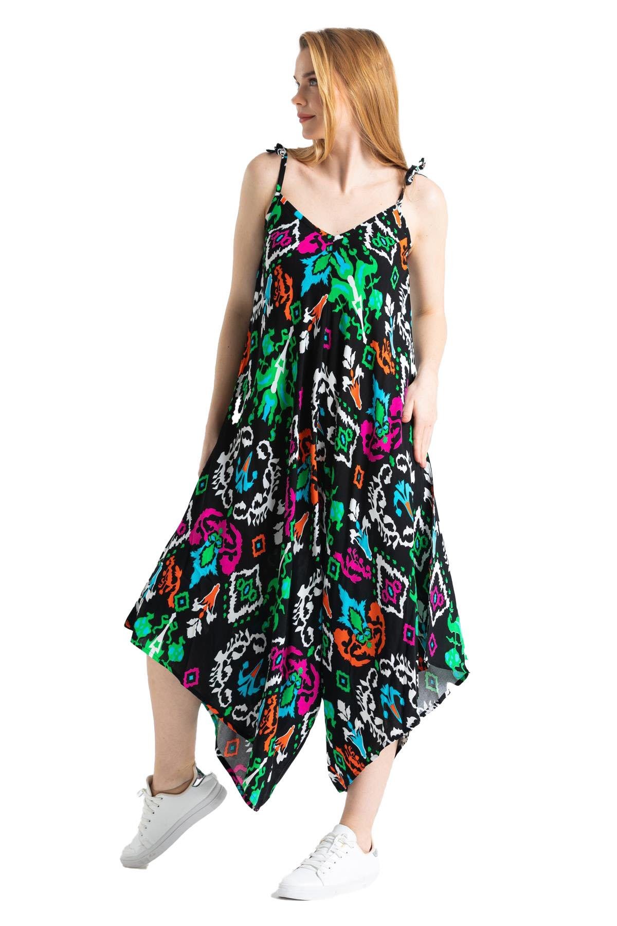 Askılı Vual Selin Tulum Etnik Siyah Etnk syh