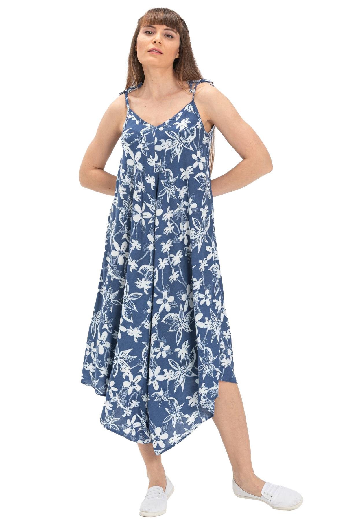 Askılı Vual Selin Tulum Mavi mv