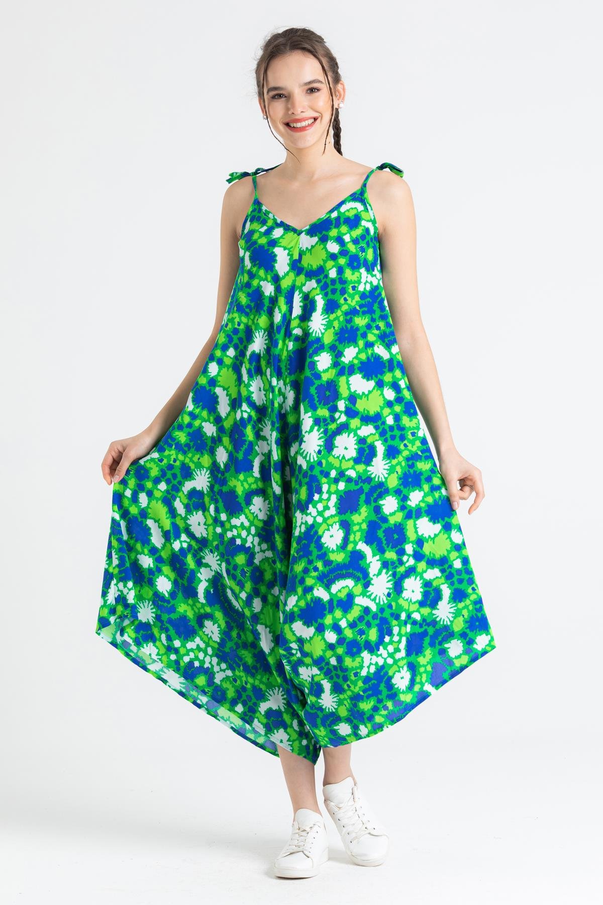 Askılı Vual Selin Tulum Soyut Çimen Yşl Syt çmn