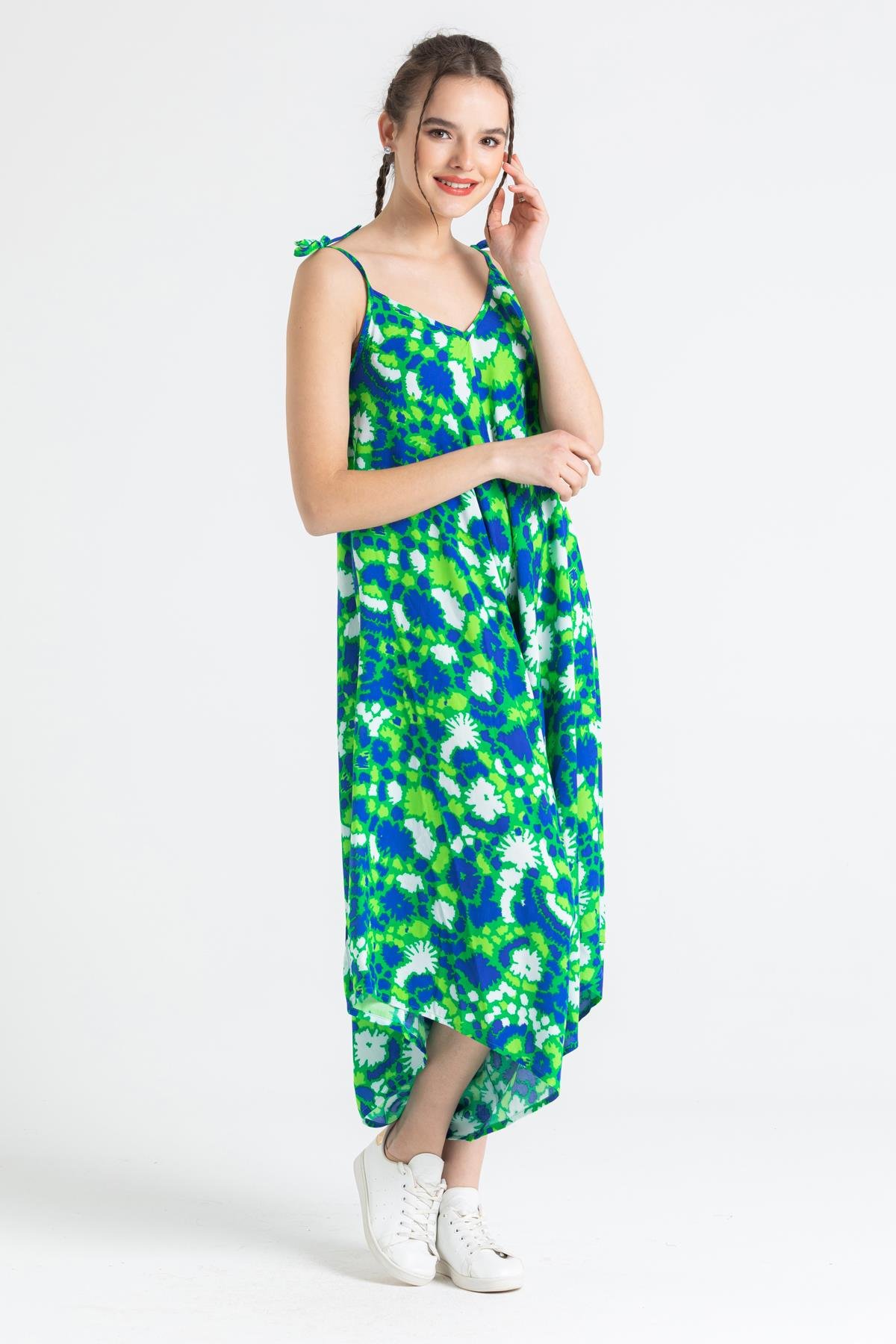 Askılı Vual Selin Tulum Soyut Çimen Yşl Syt çmn