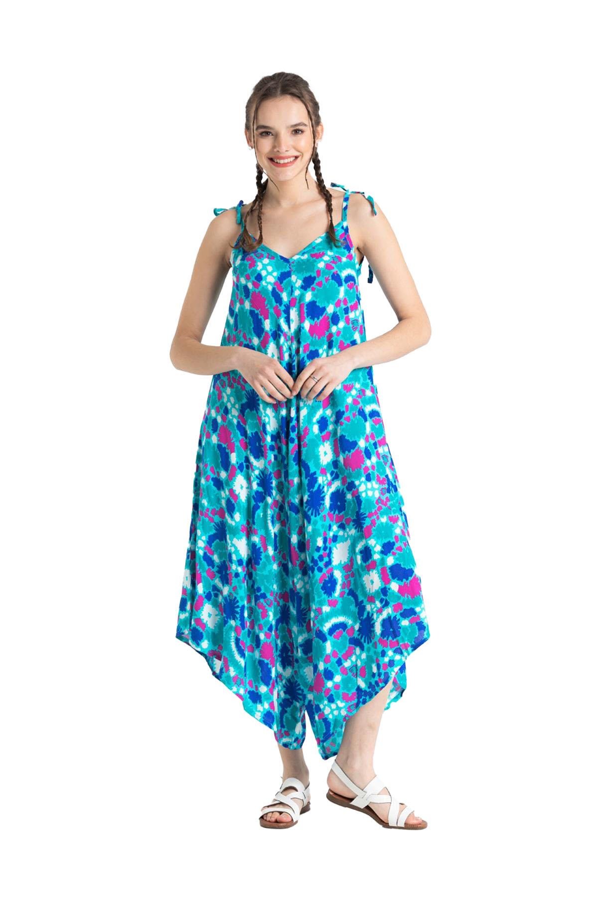 Askılı Vual Selin Tulum Soyut Nil Yeşili Syt nlysl