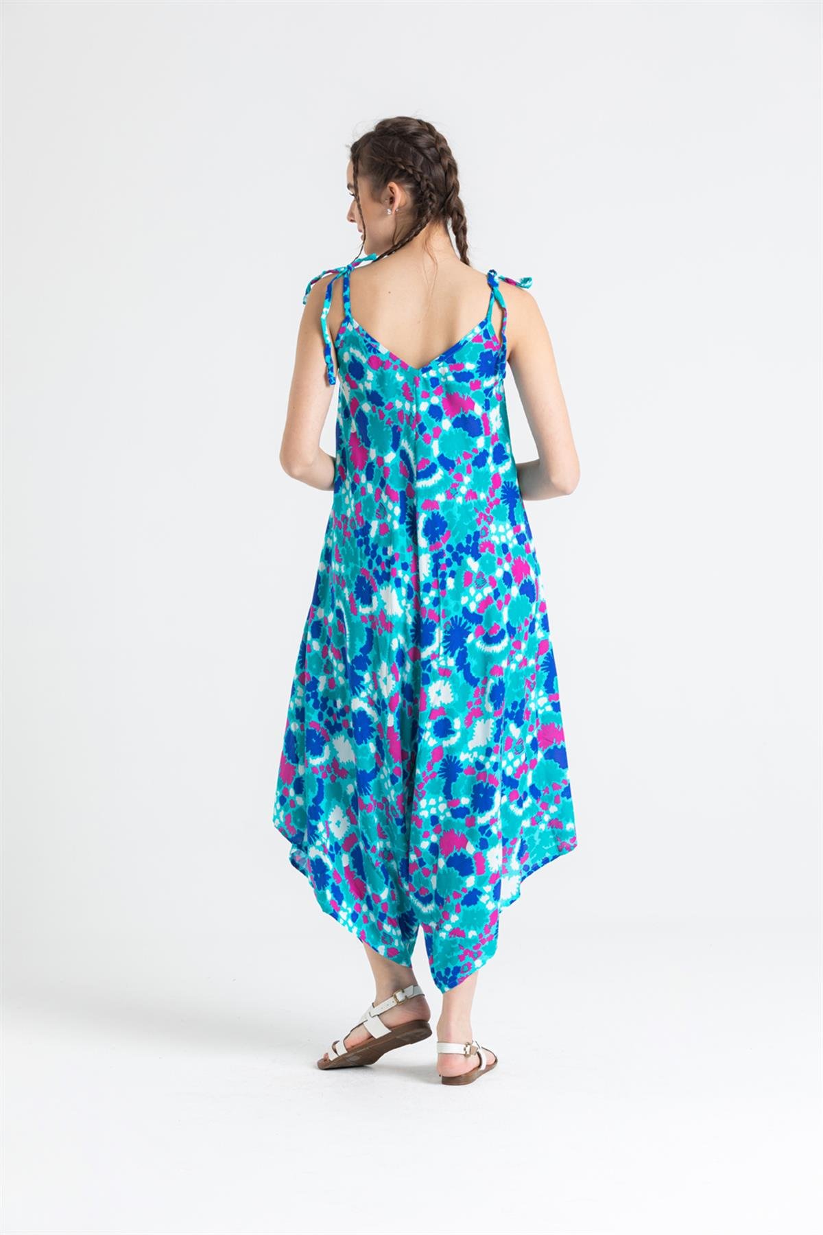 Askılı Vual Selin Tulum Soyut Nil Yeşili Syt nlysl