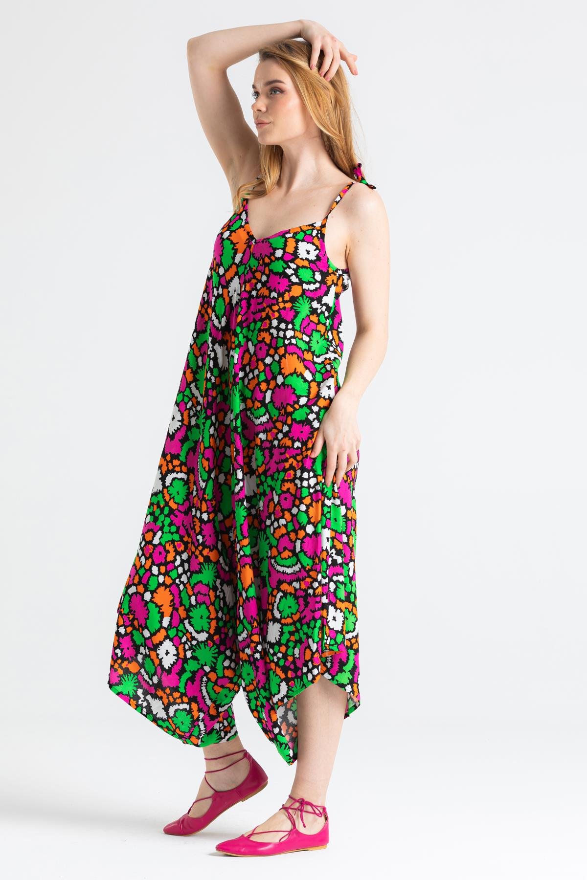 Askılı Vual Selin Tulum Soyut Siyah Syt syh