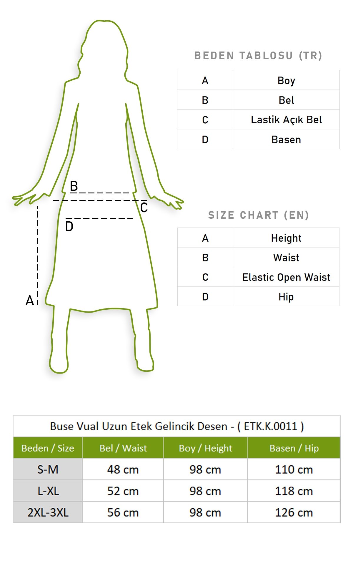 Buse Voile Long Skirt Gelincik Pattern Red