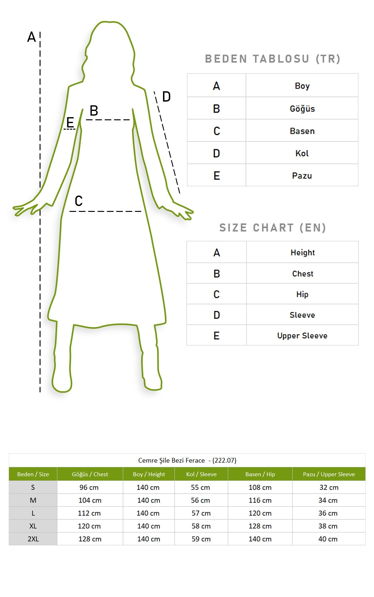Cemre Şile Bezi Ferace Petrol Ptrl