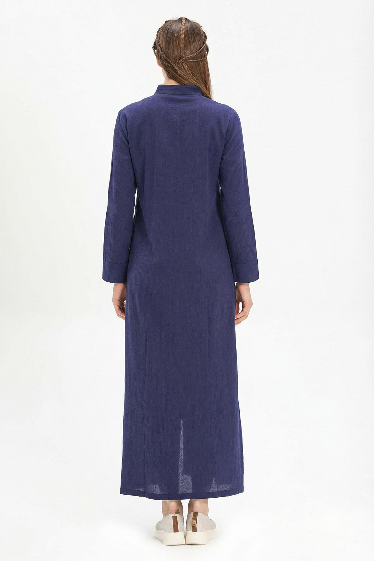 Cemre Şile Bezi Mevsimlik Ferace Mor Mor