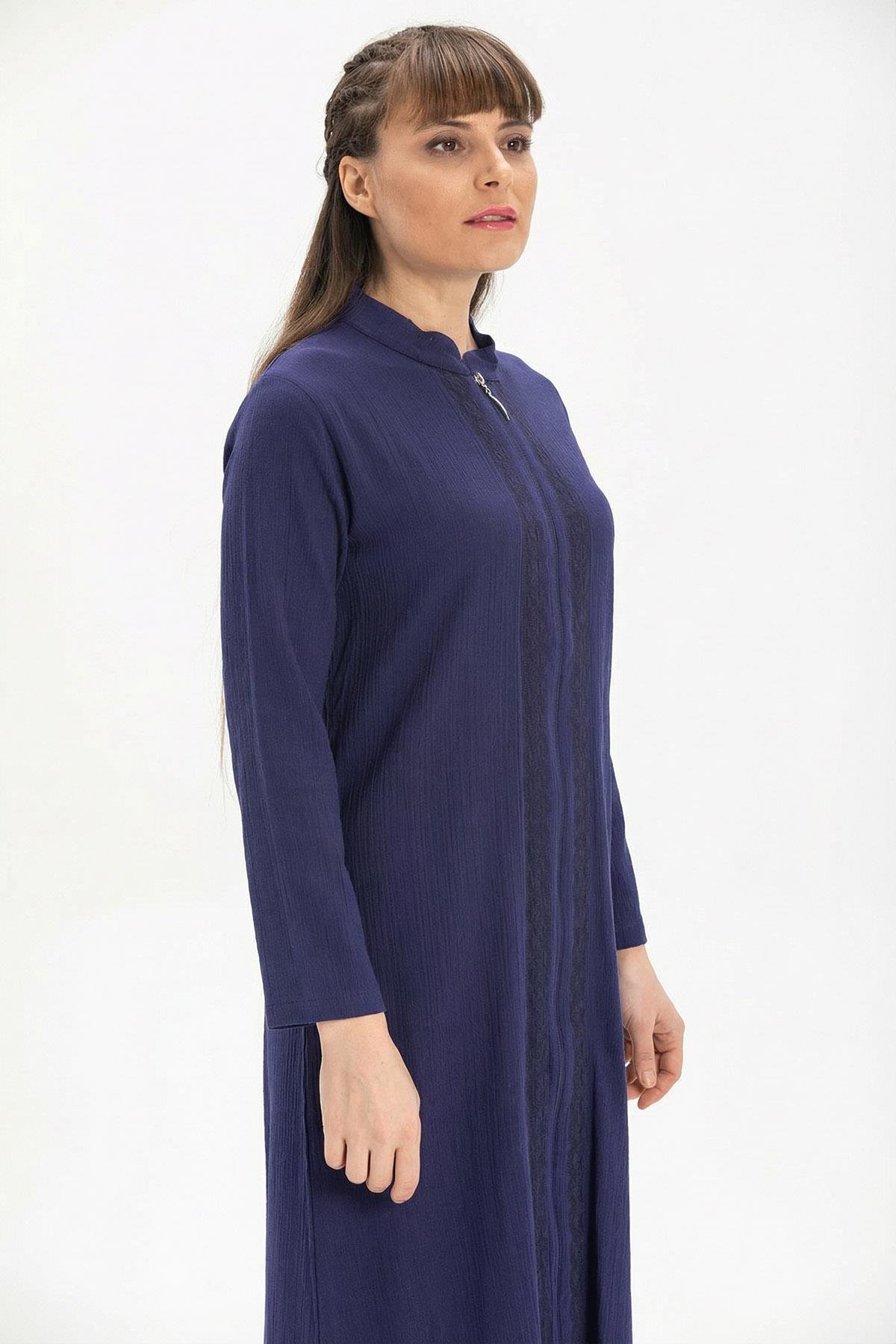 Cemre Şile Bezi Mevsimlik Ferace Mor Mor