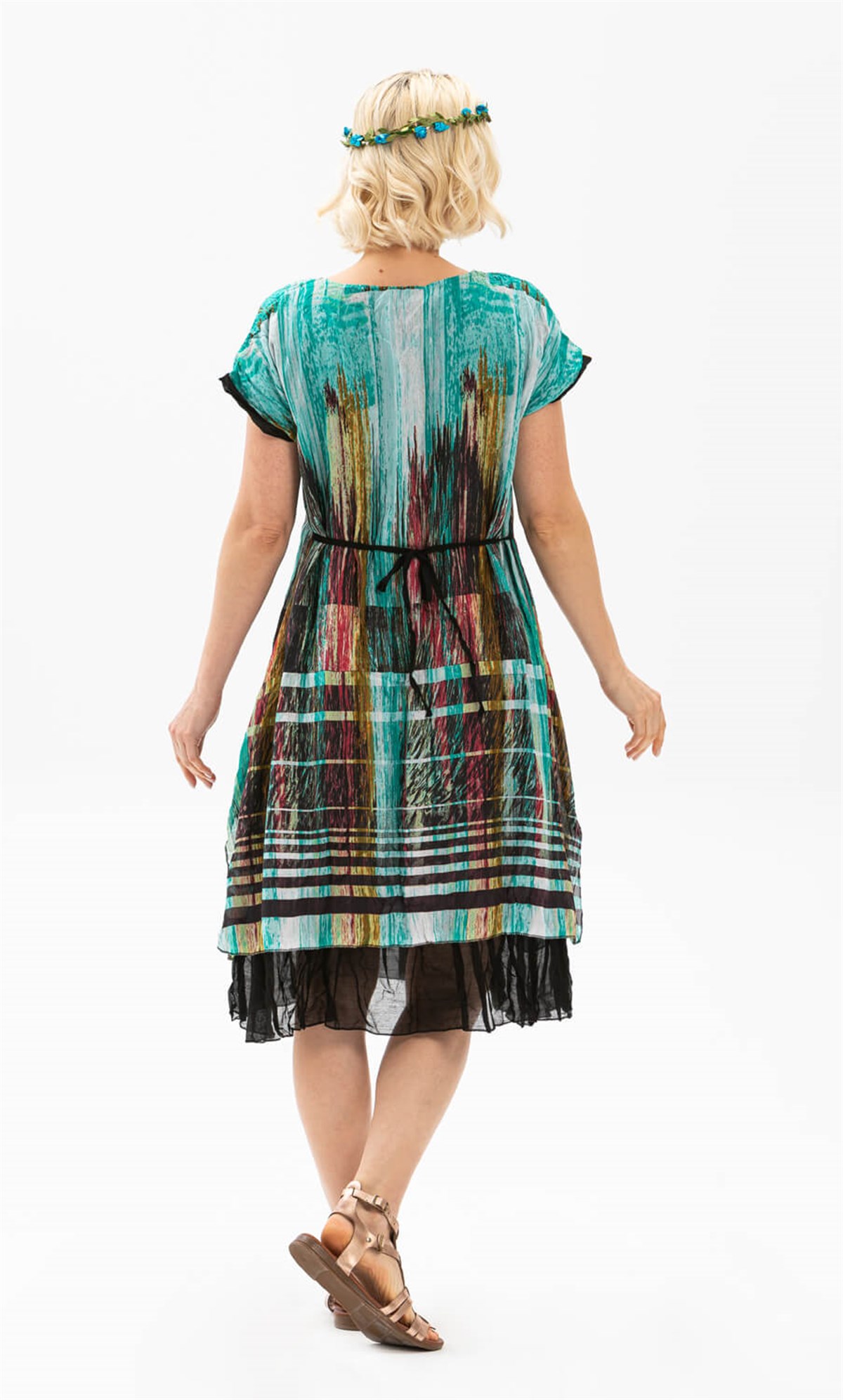 Defne Vual Elbise Turkuaz