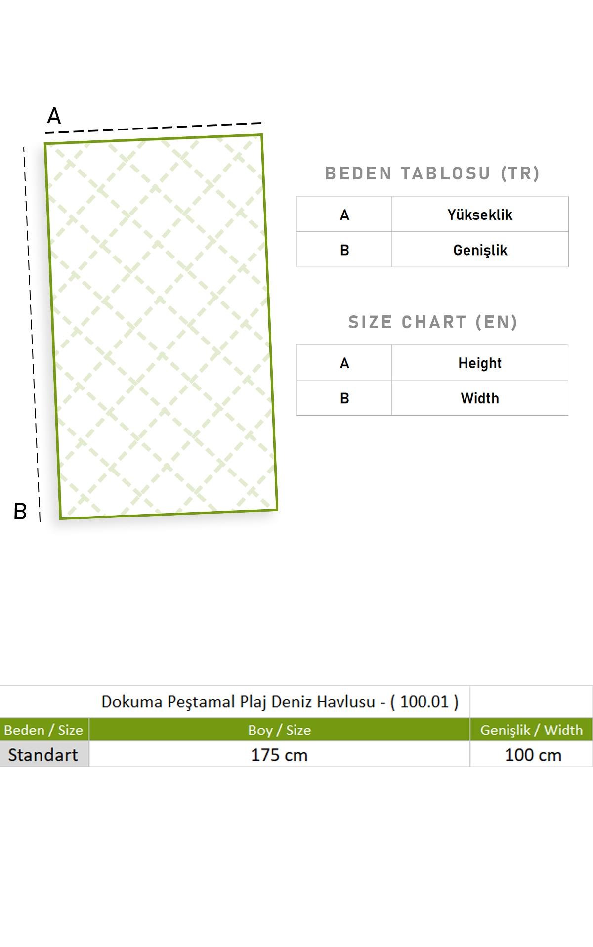 Dokuma Peştamal Plaj Deniz Havlusu Renkli Rnk