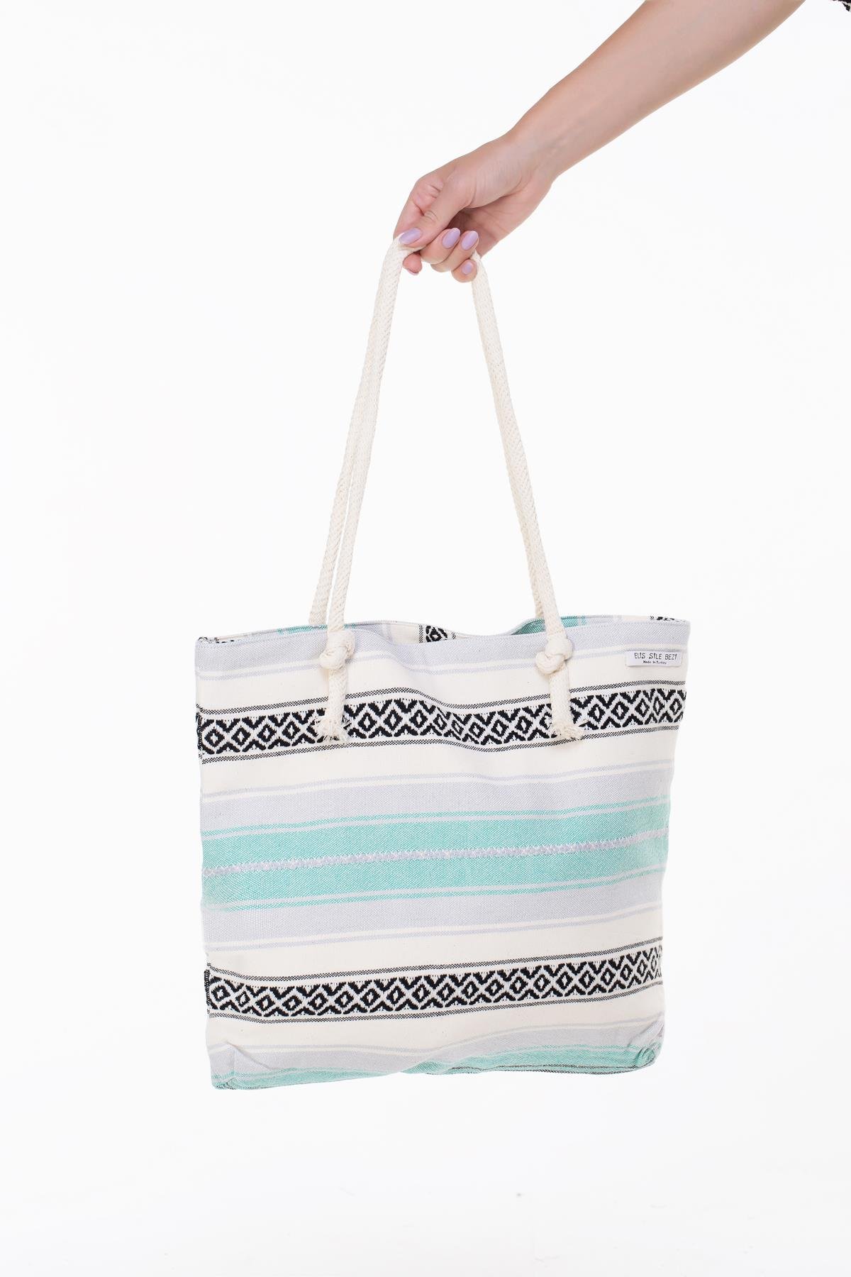 Dokuma Sahil Çanta Renkli Rnk