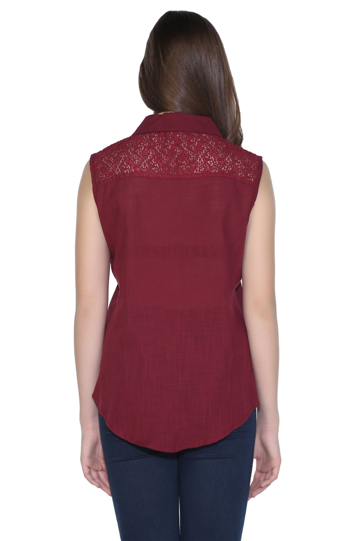 Dolunay Bluz Bordo