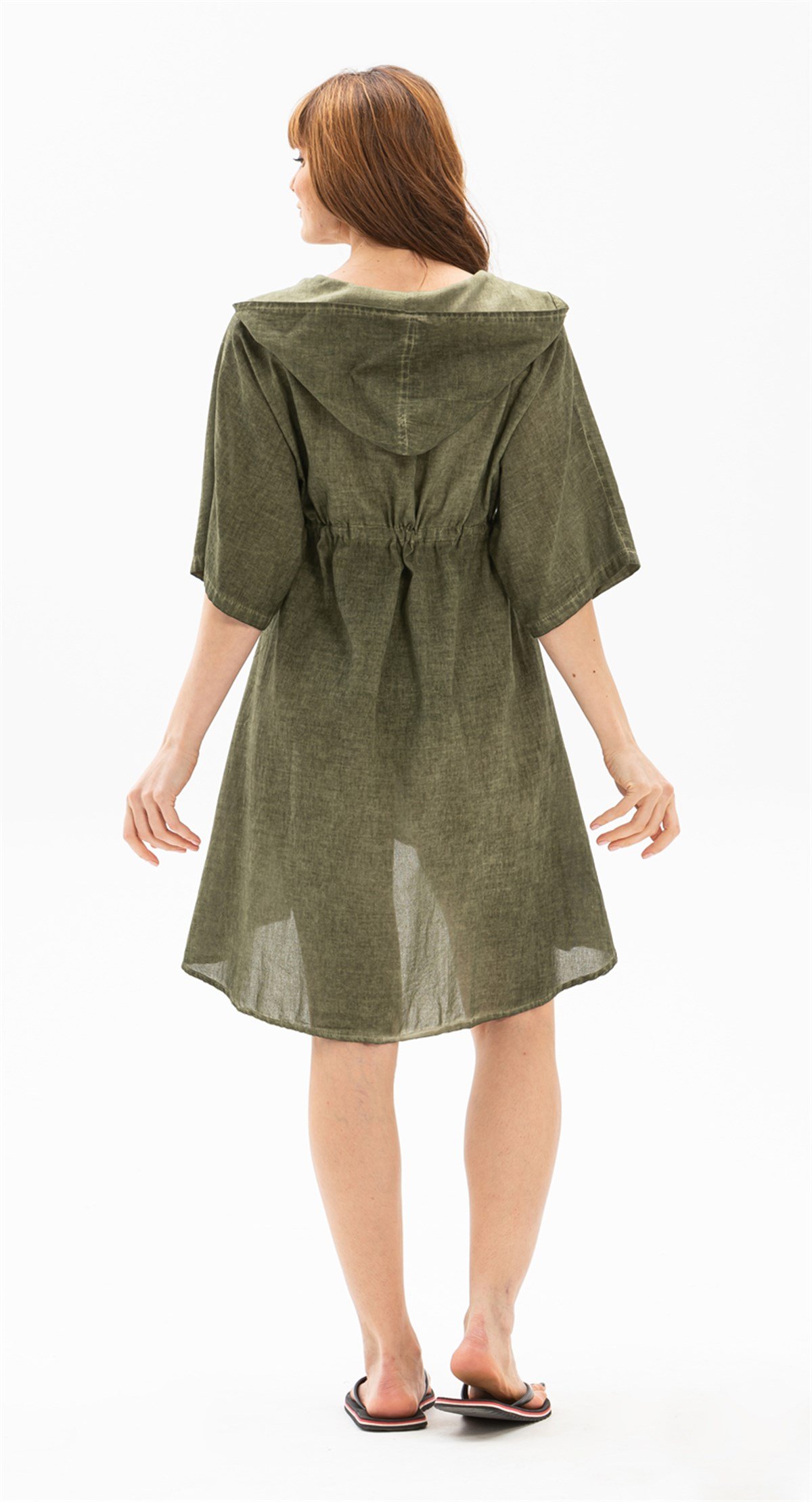 Duygu Şile Bezi Tunik Haki