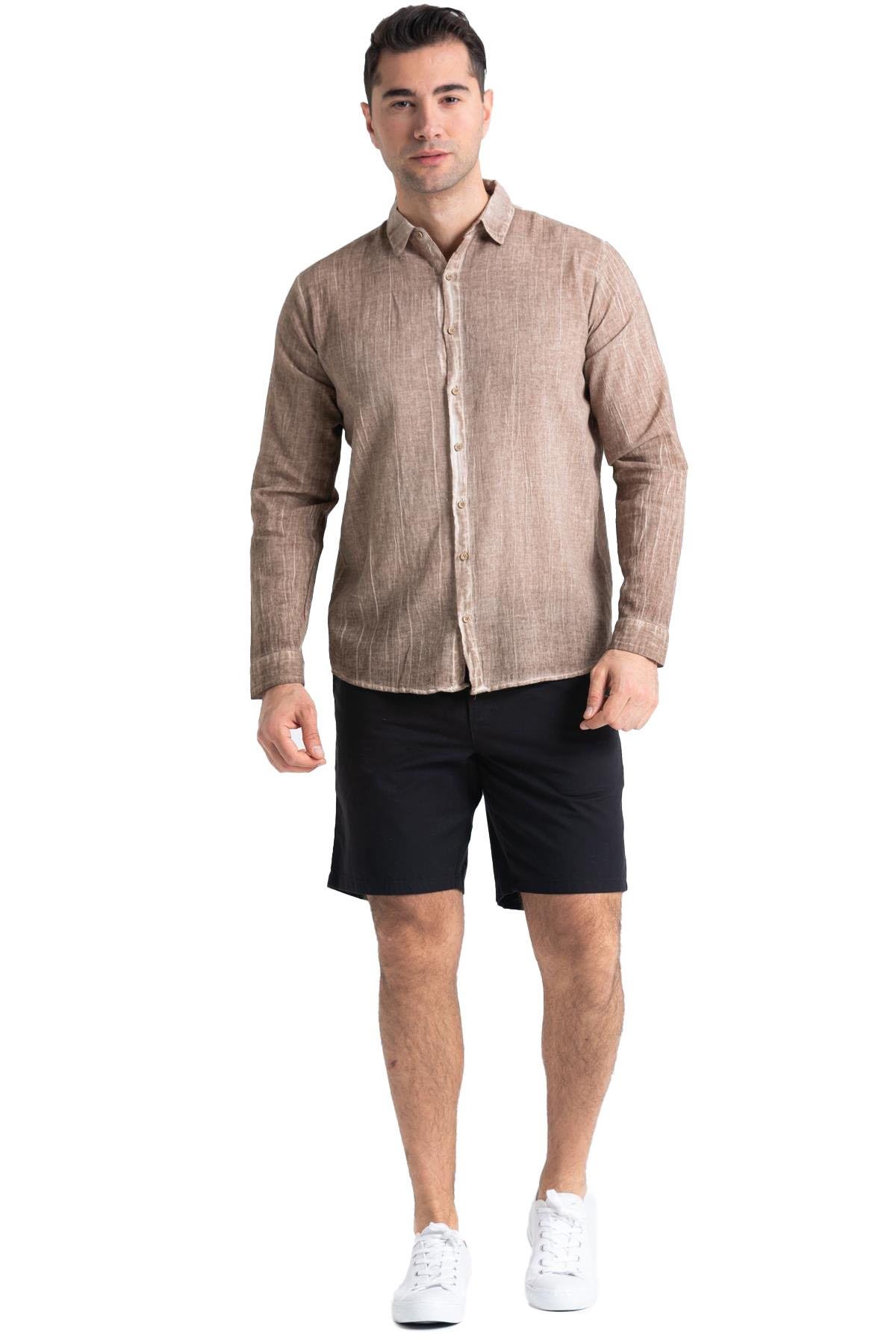 Ege Gabardin Erkek Şort Siyah Syh