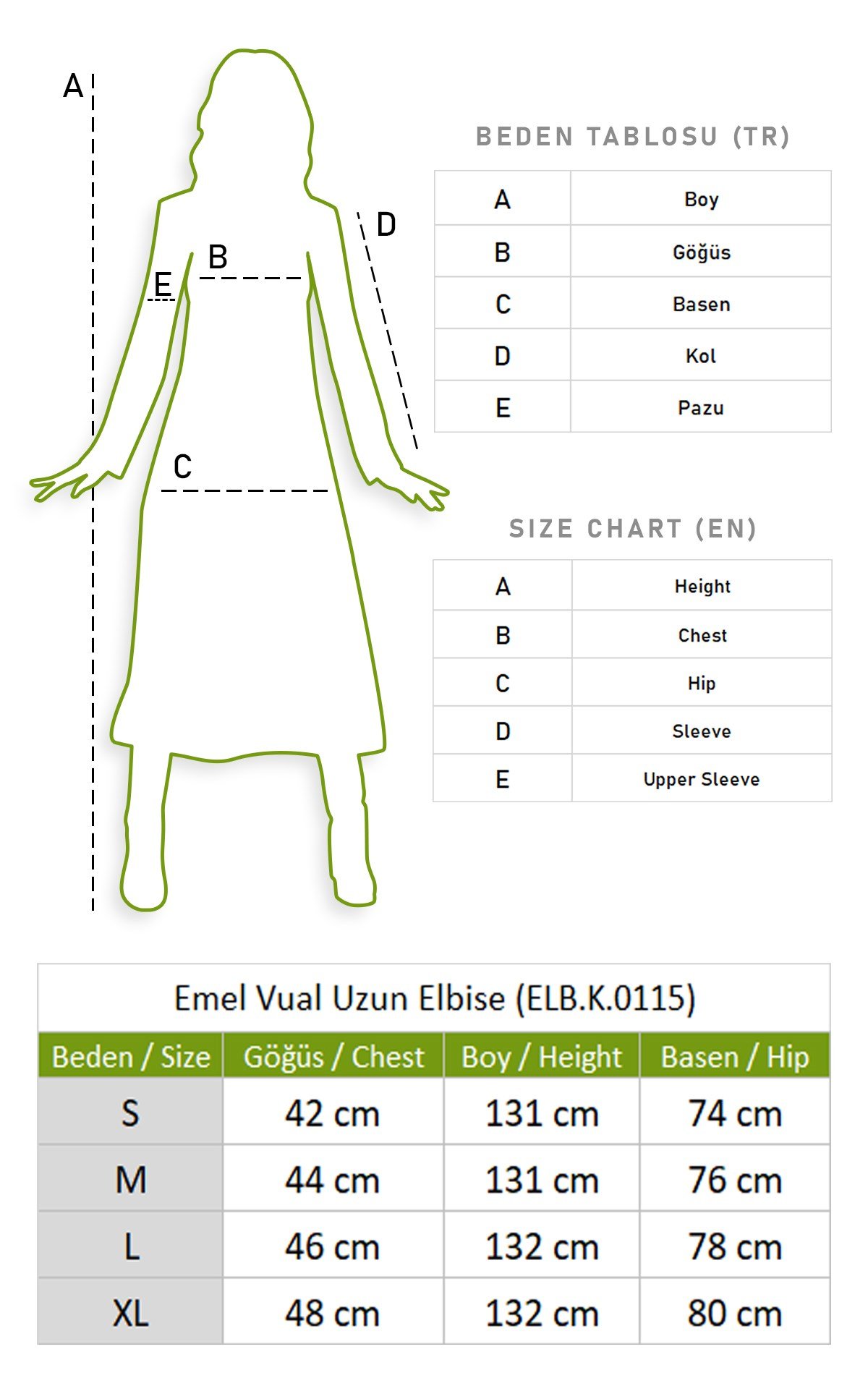 Emel Vual Uzun Elbise Turkuaz Trkz
