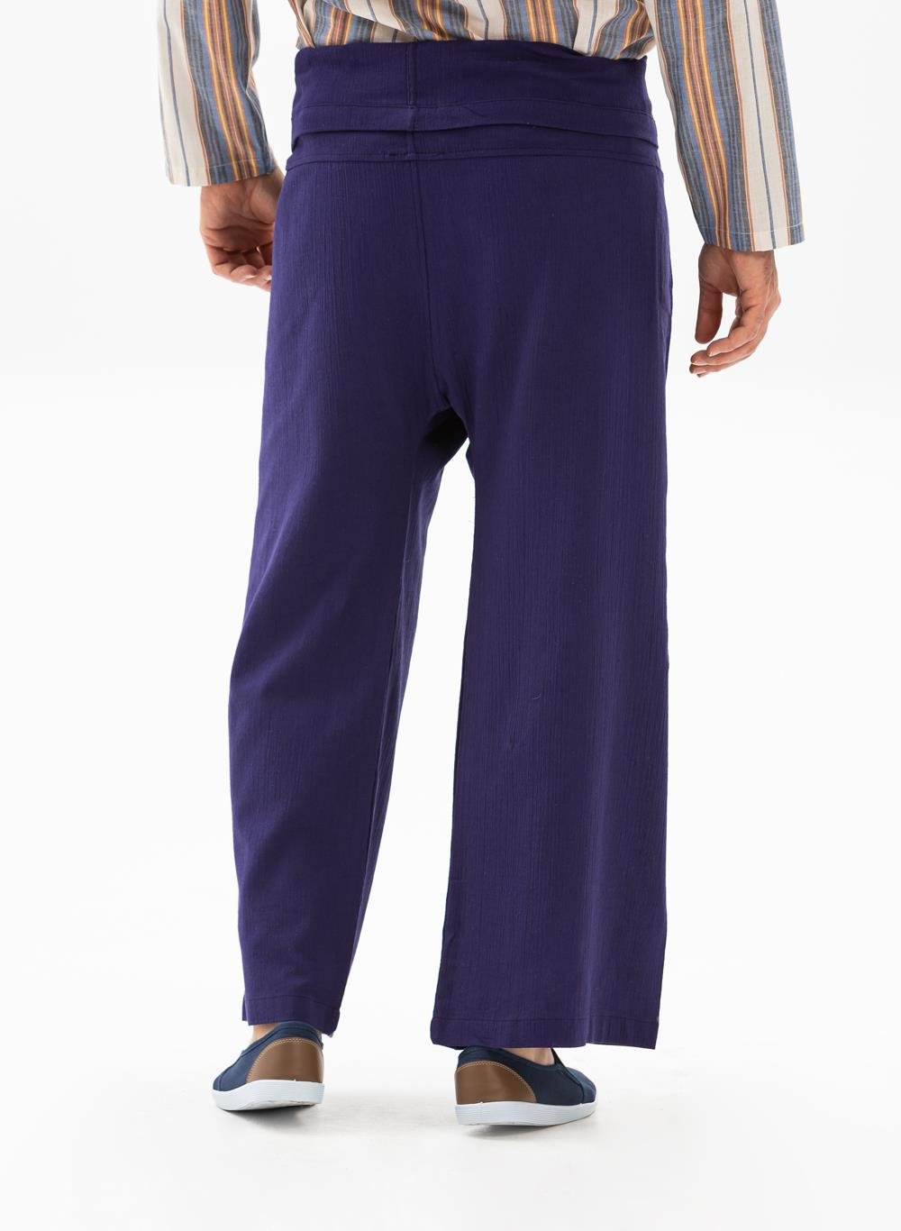 Erkek Şile Bezi Balıkçı Yazlık Pantolon Mor Mor