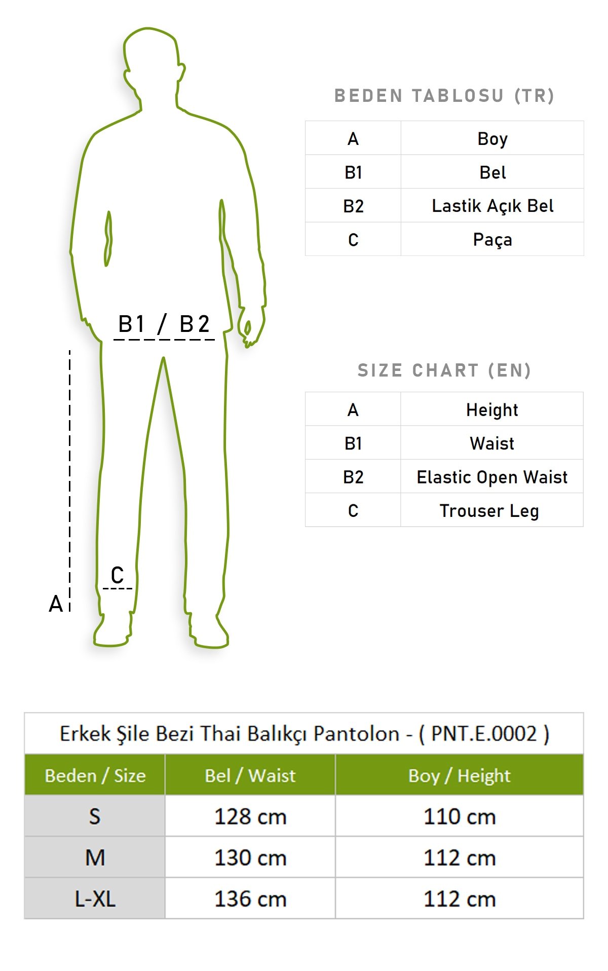 Erkek Şile Bezi Thai Balıkçı Pantolon Kahve Khv