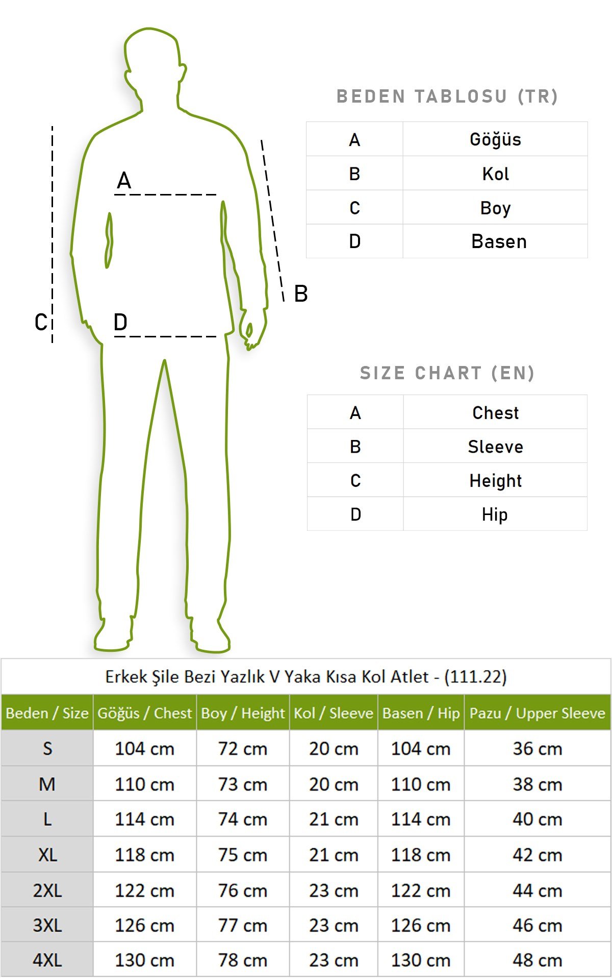 Men's Şile Cotton Summer V-Neck Short-Sleeve T-Shirt White