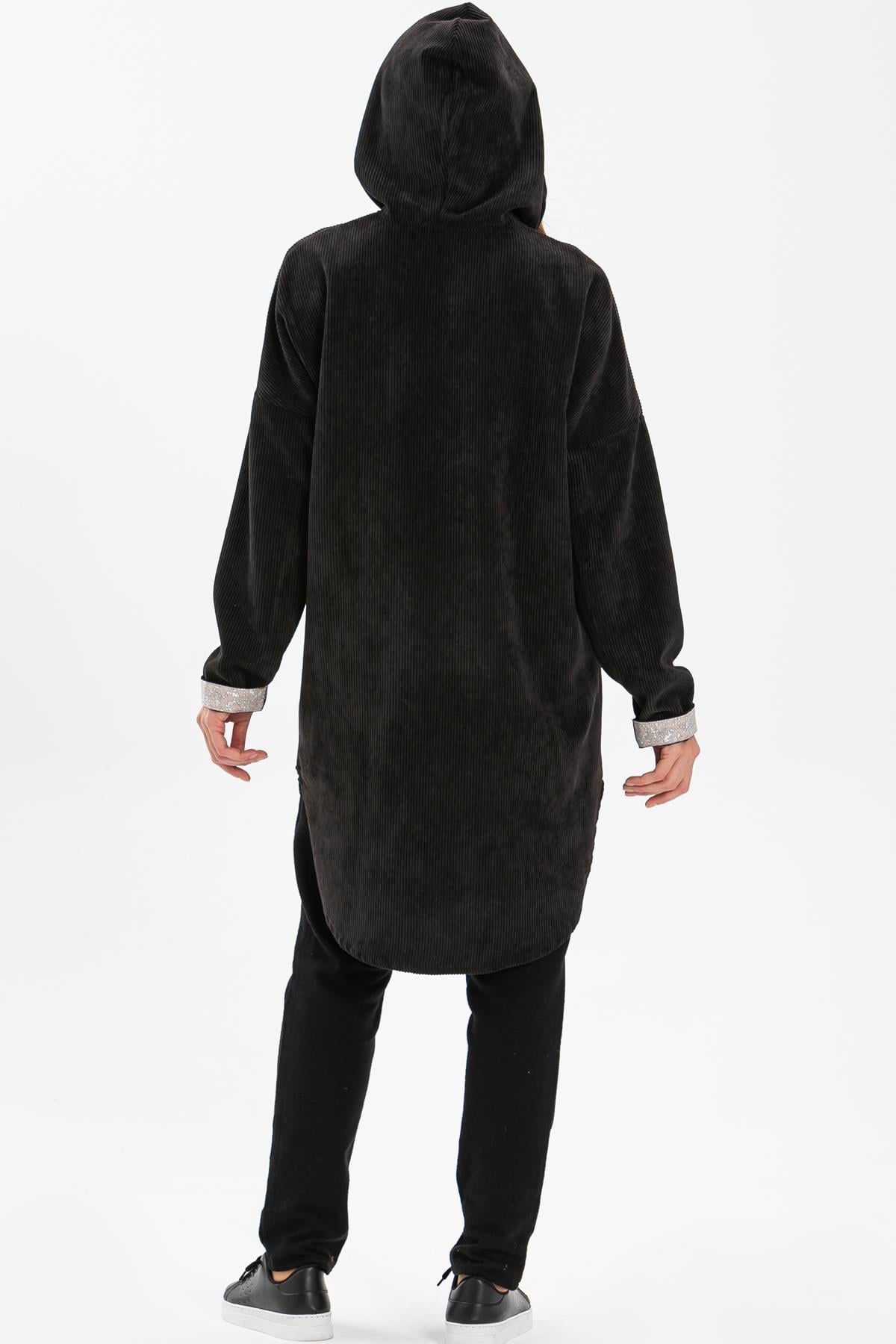 Eylül Flannel Jacket Black