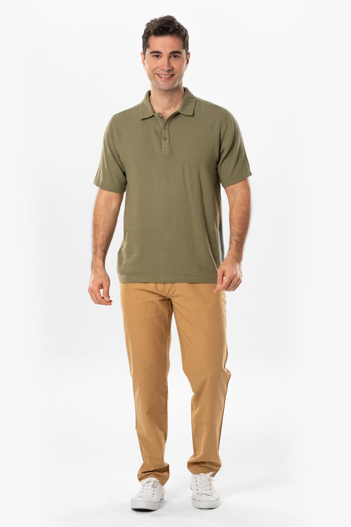 Gabardin Erkek Pantolon Camel Cml
