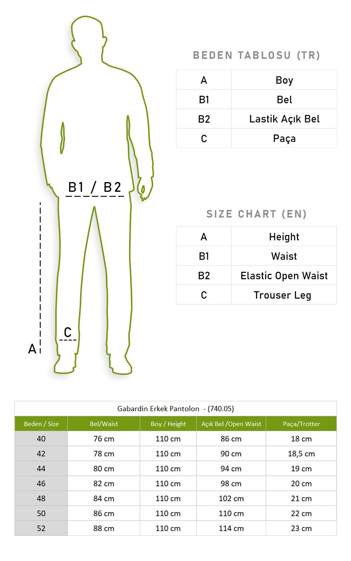Gabardin Erkek Pantolon Lacivert Lcvt