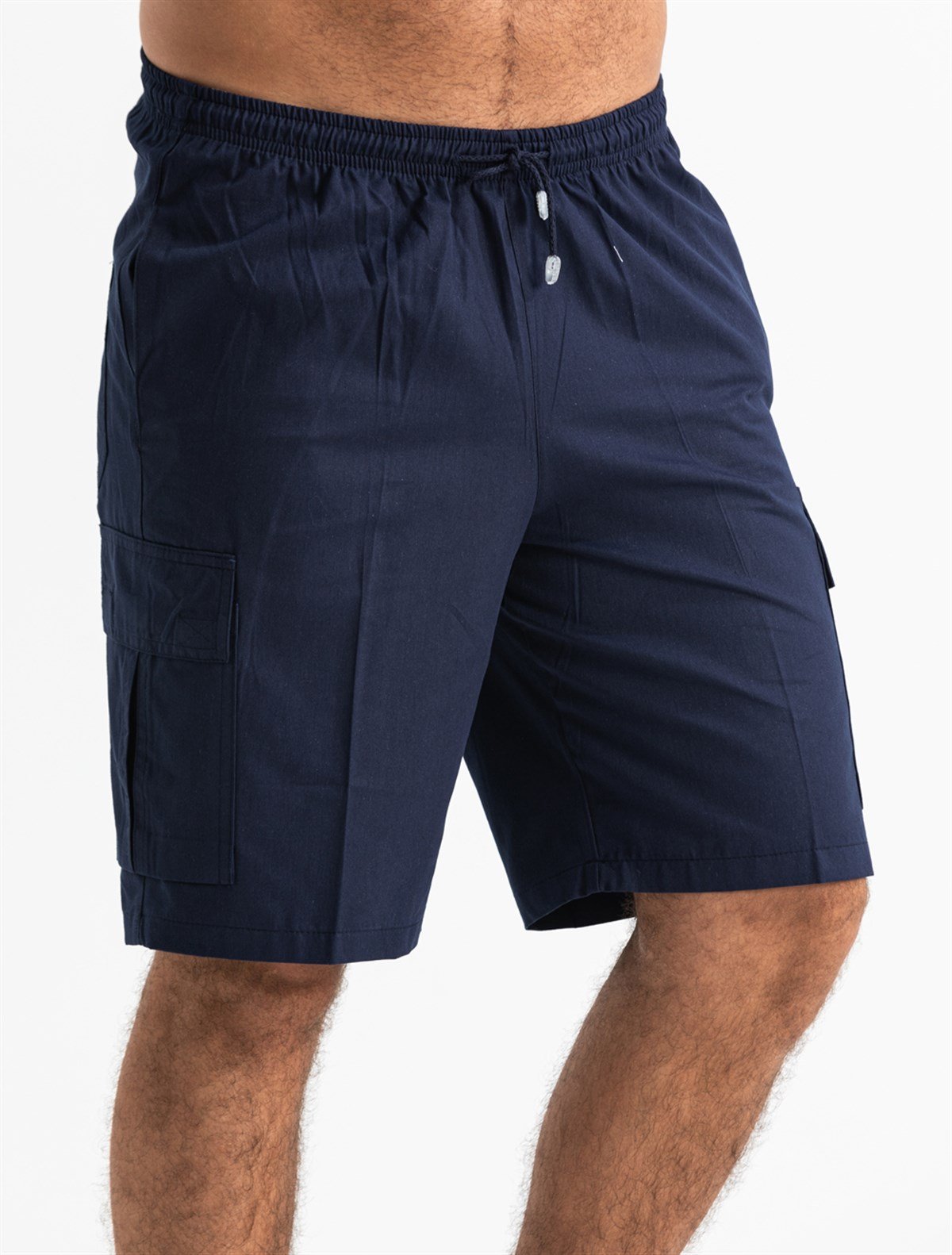 Gabardin Lastikli Erkek Şort Lacivert Lcvt