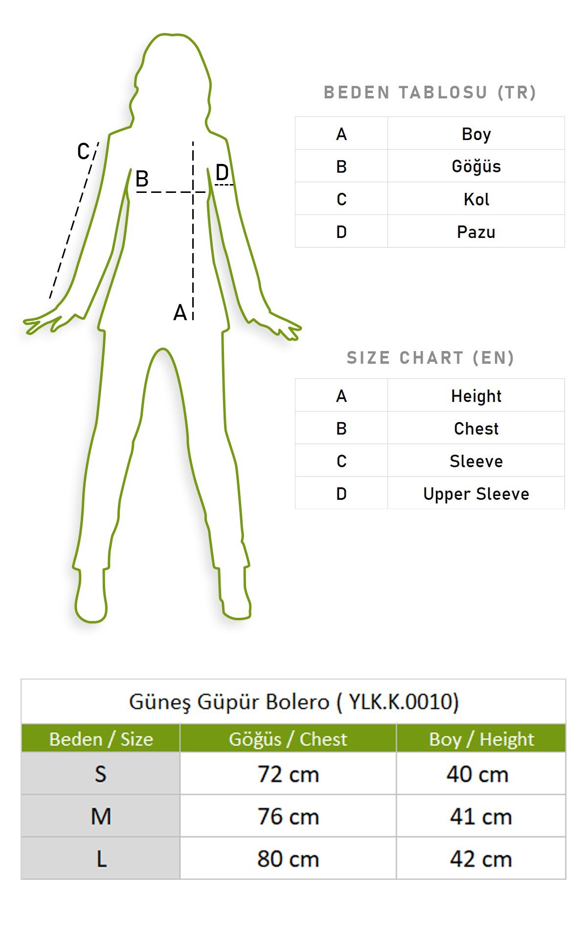 Güneş Güpür Bolero Beyaz Byz