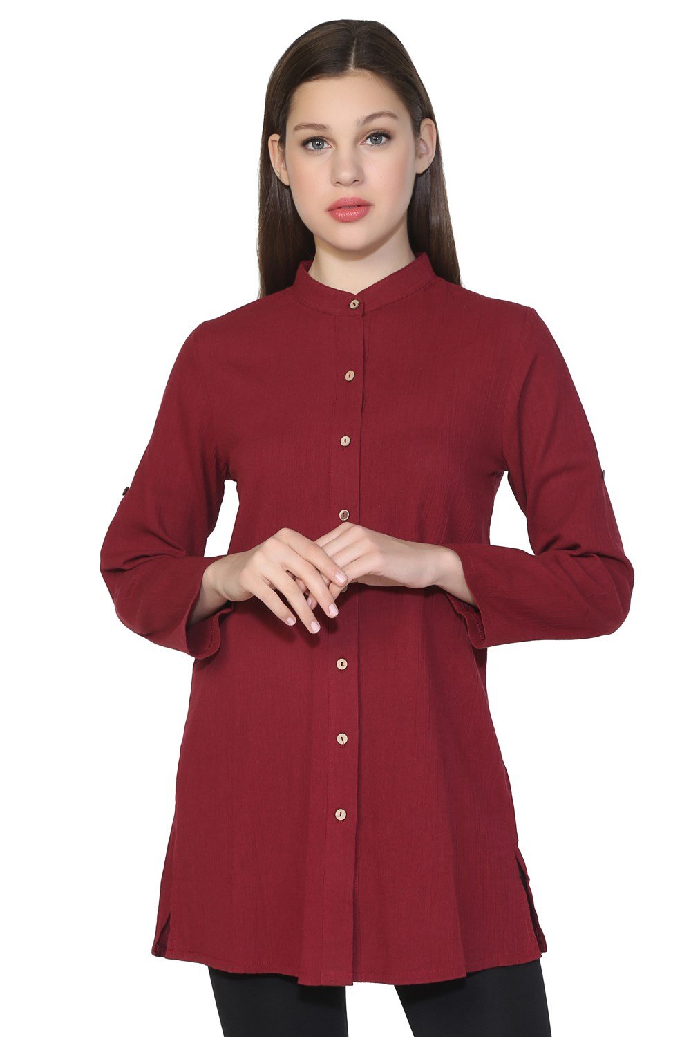 Hakim Yaka Tunik Bordo