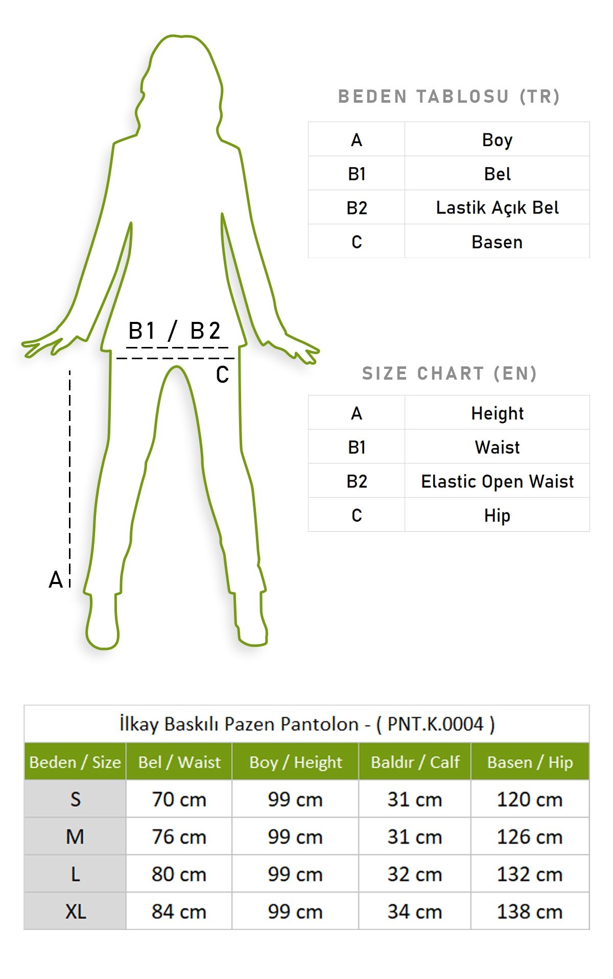 İlkay Baskılı Pazen Pantolon Siyah Syh