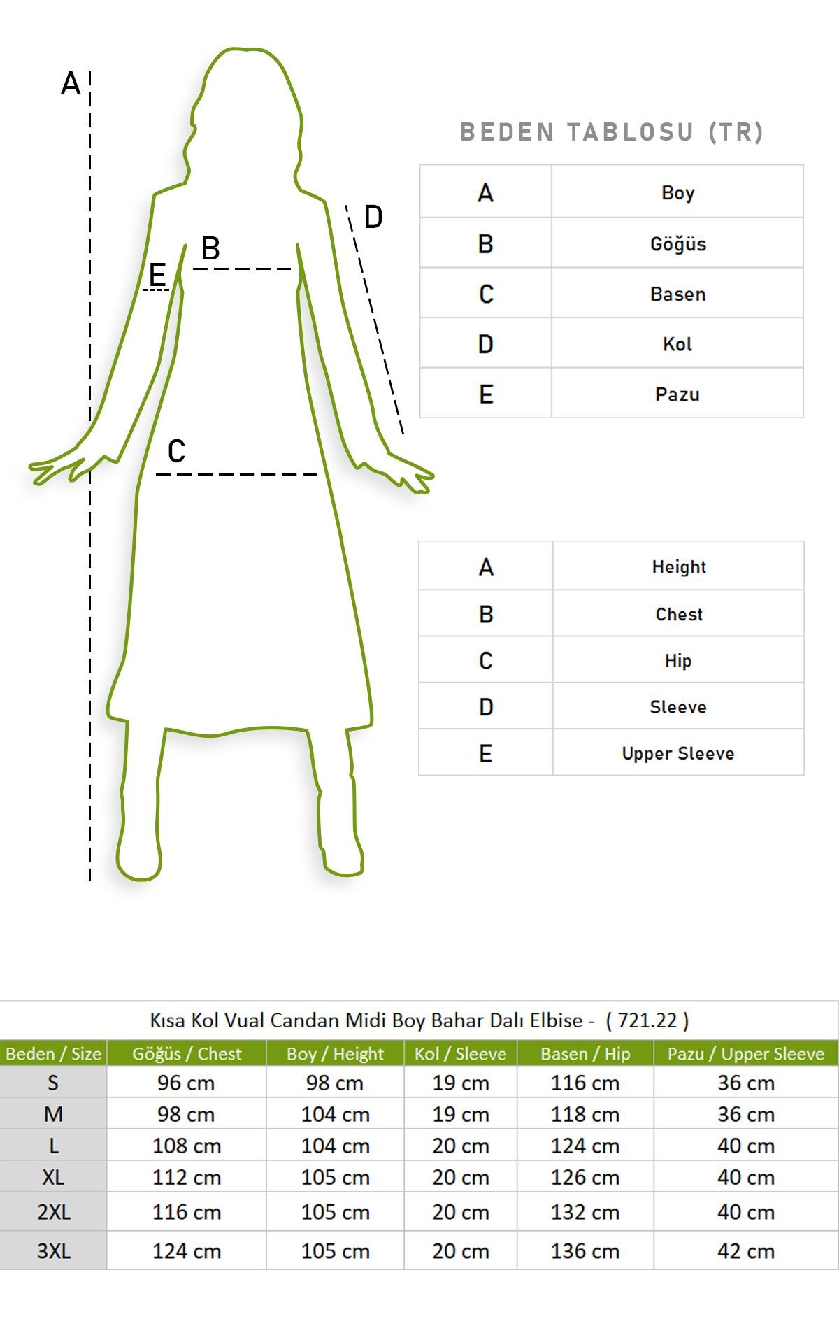 Kısa Kol Vual Candan Midi Boy Bahar Dalı Elbise Mor Mor